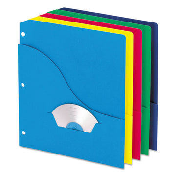Pendaflex® Pocket Project Folders, 3-hole Punched, Letter Size, Assorted Colors, 10-pack freeshipping - TVN Wholesale
